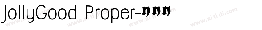 JollyGood Proper字体转换